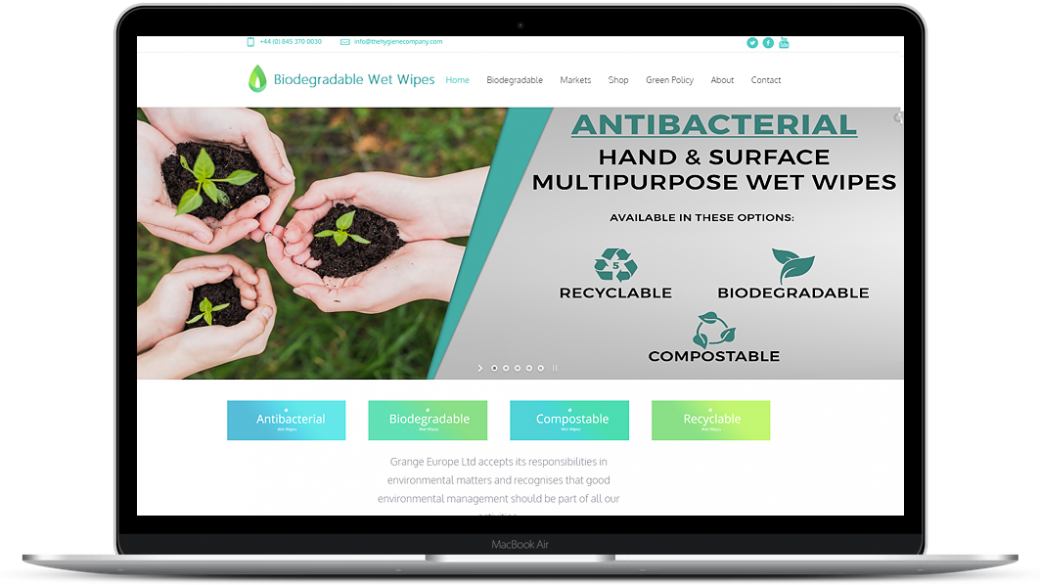 biodegradable wet wipes hygiene
